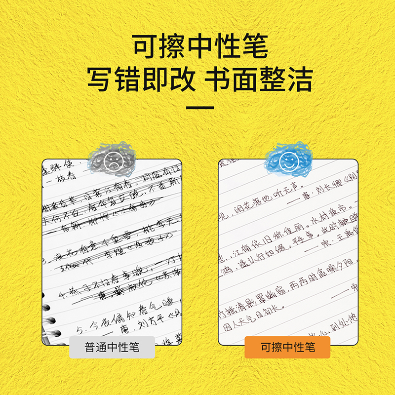 得力SA177奇幻夢想家按動IP中性筆0.5mm子彈頭(可擦黑色)(支)