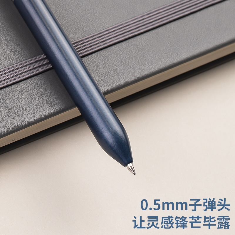 得力SA200旋轉(zhuǎn)中性筆0.5mm子彈頭(海軍藍)(支)