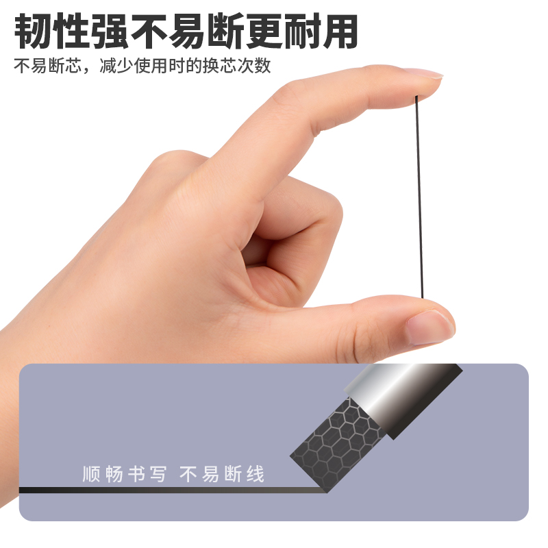得力SH210黑晶高品質(zhì)活動鉛芯HB0.7-60mm(混)(盒)