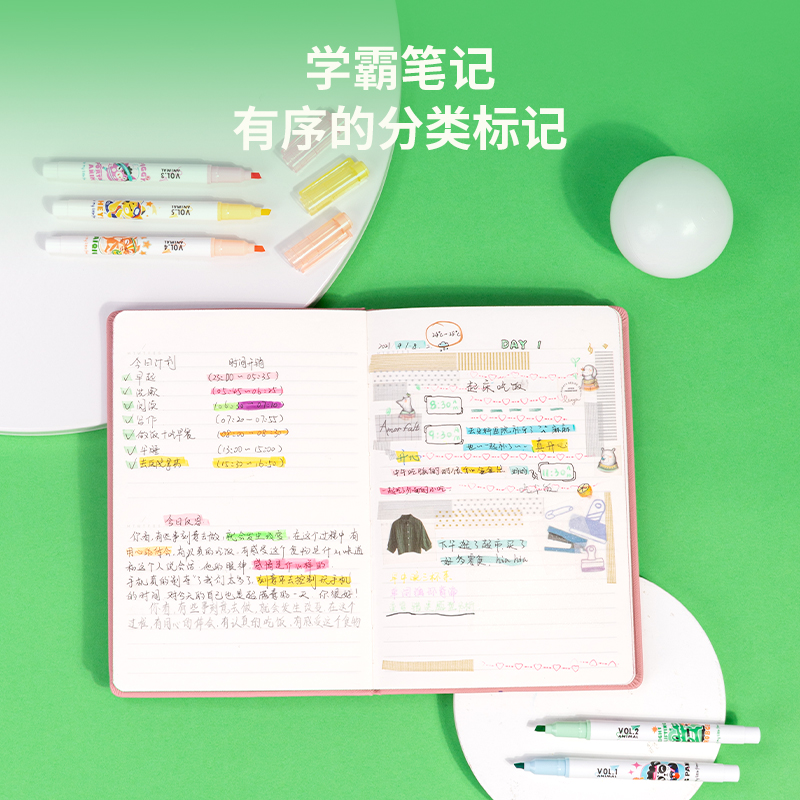 得力SK171運(yùn)動(dòng)一夏柔彩熒光筆(混)(5支/盒)
