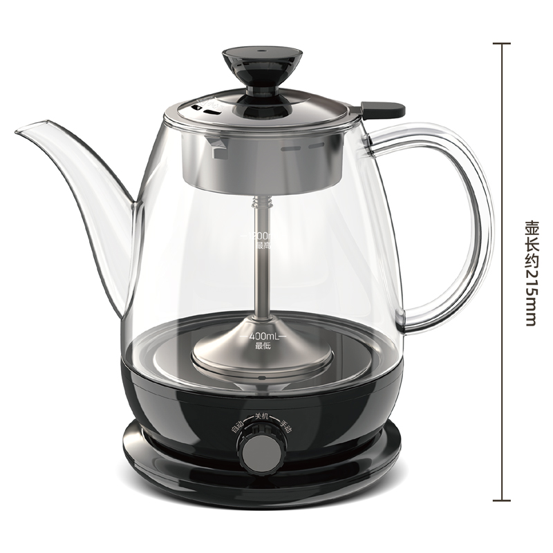 得力LL802-1.2L煮茶器(黑)(臺(tái))