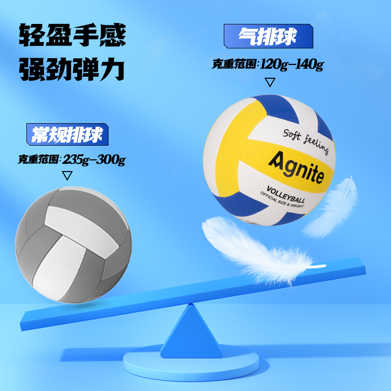 安格耐特FD302_7號EVA機縫氣排球(黃+白+藍)(個)