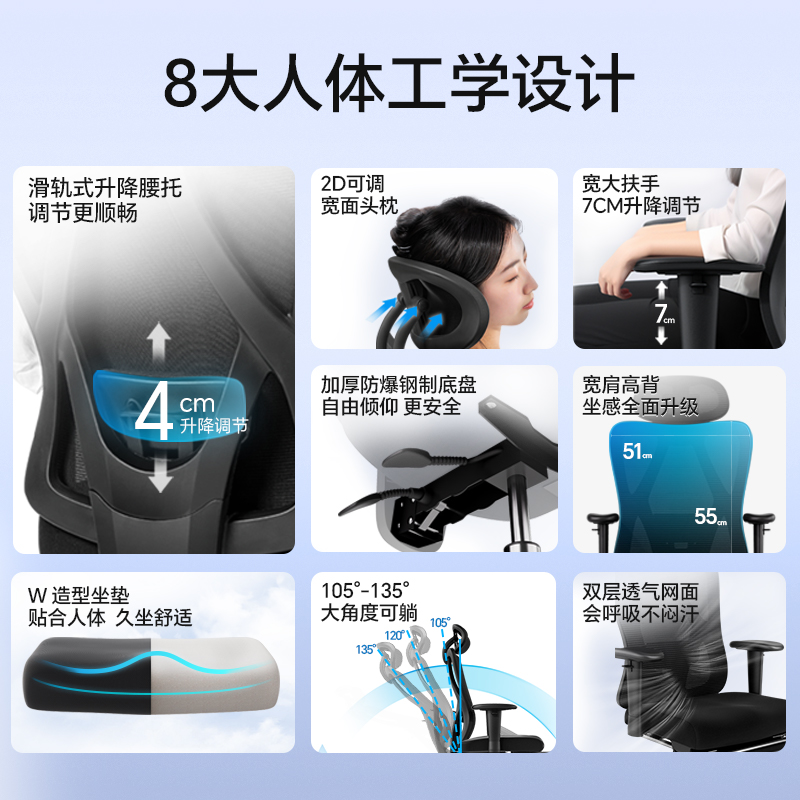 得力KF221主管網(wǎng)椅(黑)(把)
