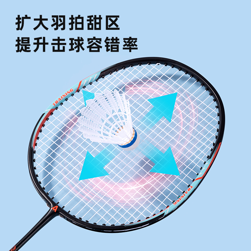 安格耐特FH119深凹槽臻耐磨玻鋁一體羽毛球拍(單支裝)(藍(lán))(支)