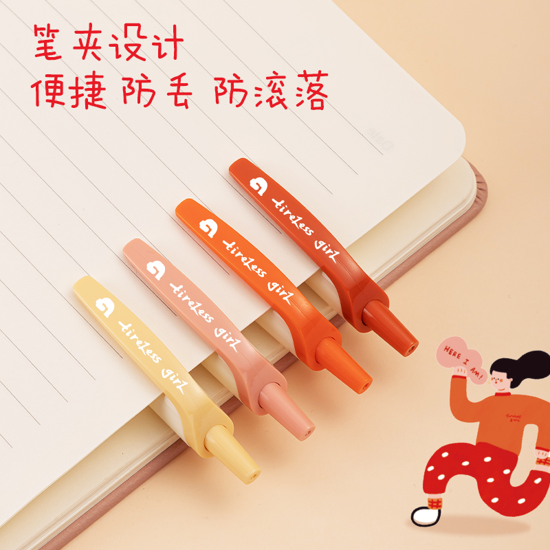 得力SA257速干按動(dòng)學(xué)生中性筆0.5mmST頭(黑)(支)