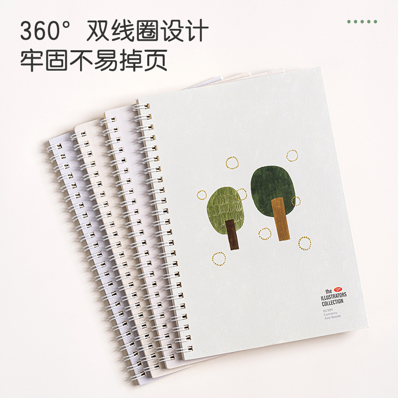 得力LA560插畫師聯(lián)名-螺旋本(時光淺末2)(本)