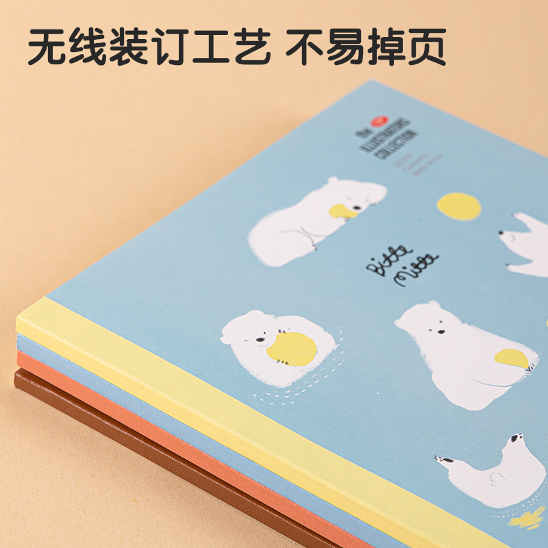 得力WA540插畫師聯(lián)名-無線裝訂本(動(dòng)物志2)(本)