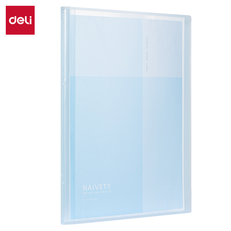 得力PQ605-60線上簡約60頁資料冊(藍)(個)