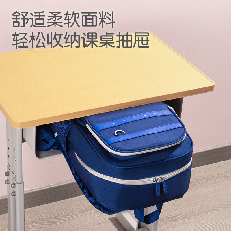 得力BB157簡約學院護脊學生書包(紅)(個)