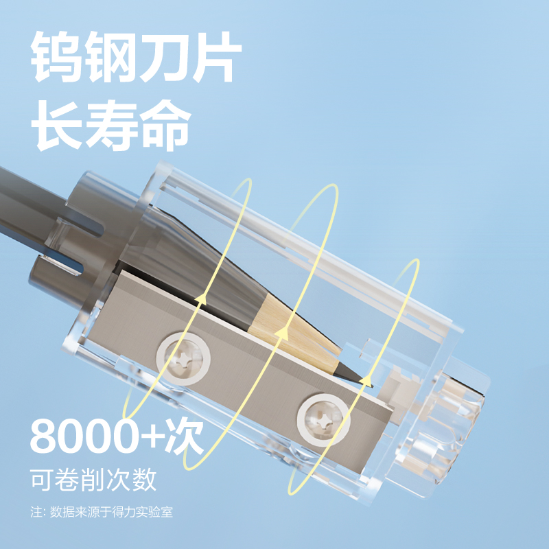 得力VA67大口徑電動卷筆刀替芯(本色)(個(gè))