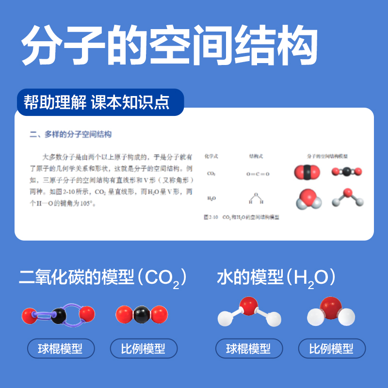 得力YX459學(xué)具化學(xué)分子結(jié)構(gòu)模型-標(biāo)準(zhǔn)款(混)(盒)