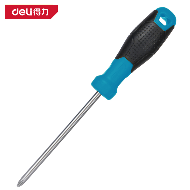 deli得力DW1610魚(yú)雷柄十字螺絲批PH2x100mmSUP11(藍(lán))(把)