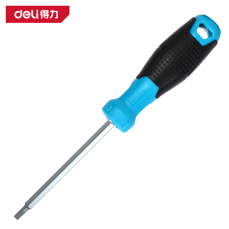 deli得力DW1640兩用螺絲批6/PH2x100mm鉻釩鋼(藍(lán))(把)