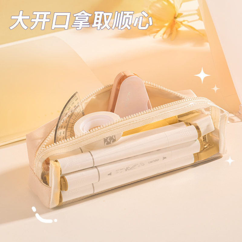 得力66683A少女心博物館小方包多用途筆袋(藍-少女心博物館)(個)