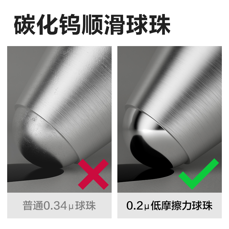 得力SF127直液筆-直液筆0.5mm全針管(黑)(4支/盒)