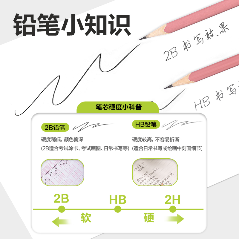 得力HC151-HB小云桿三角桿書寫鉛筆HB(混)(10支/盒)
