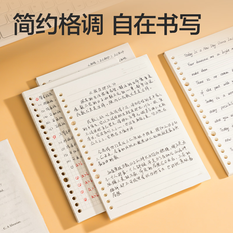 得力NA550-1牛盾活頁芯(空白)(本)