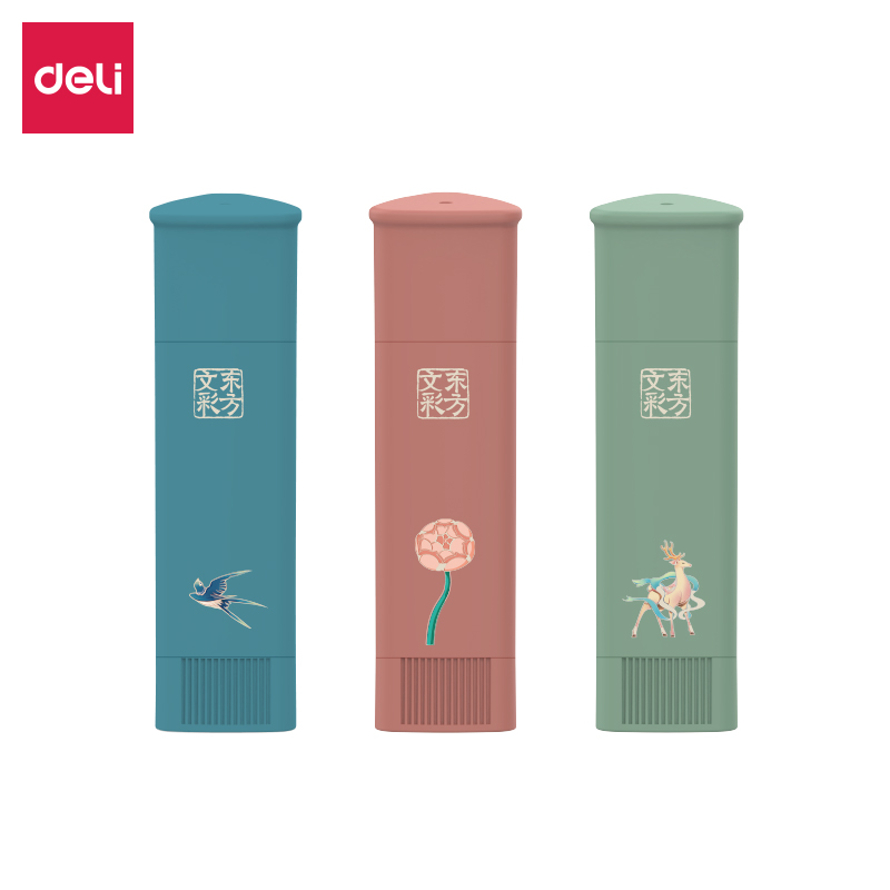 得力DF313東方文彩固體膠(混)13g/卡