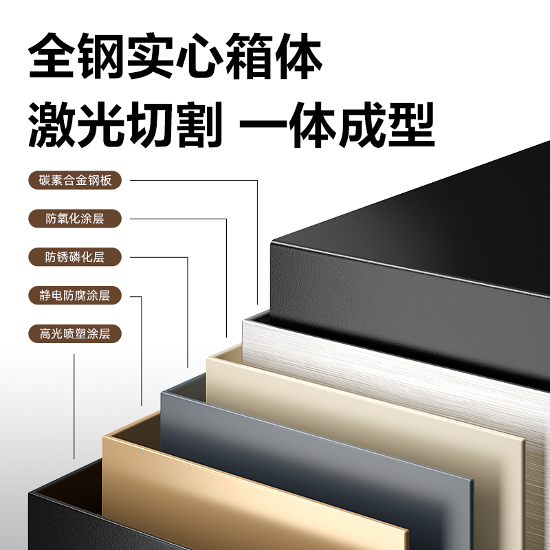 得力AE120電子密碼保管箱H450(灰色)(臺(tái))
