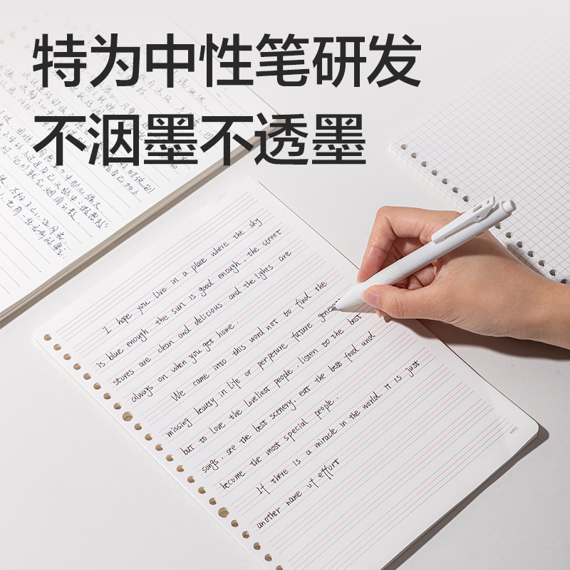 得力NB560-P行紜簡(jiǎn)彩學(xué)科活頁芯(方格)(本)