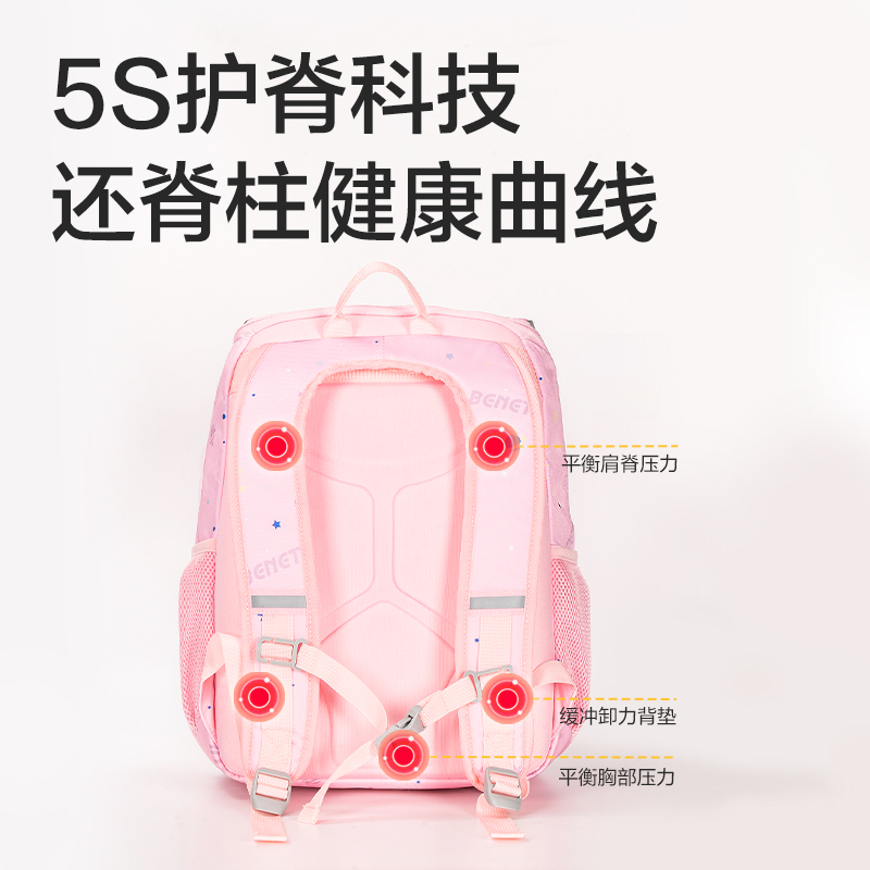 得力BB167星際系列超輕背幅學生書包(藍)(個)