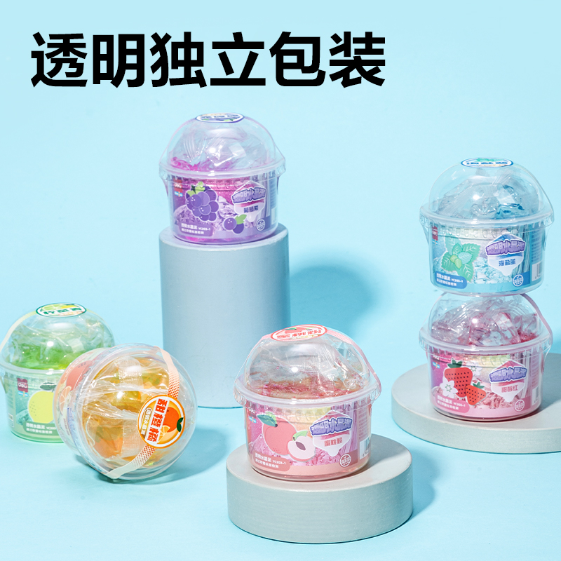 得力YC203-1水晶泥(混色)(罐)