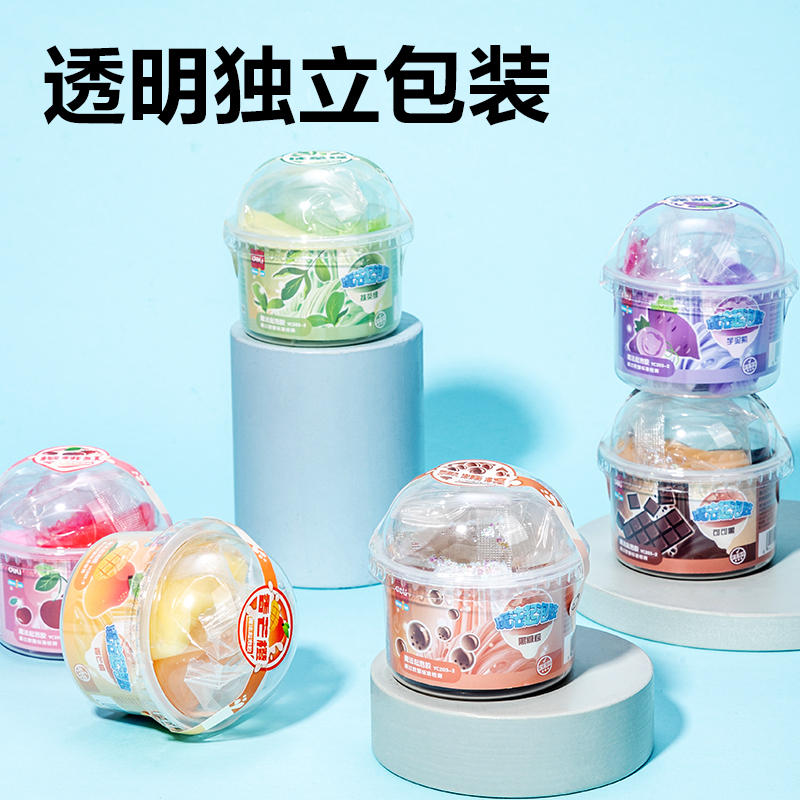 得力YC203-2起泡膠(混色)(罐)