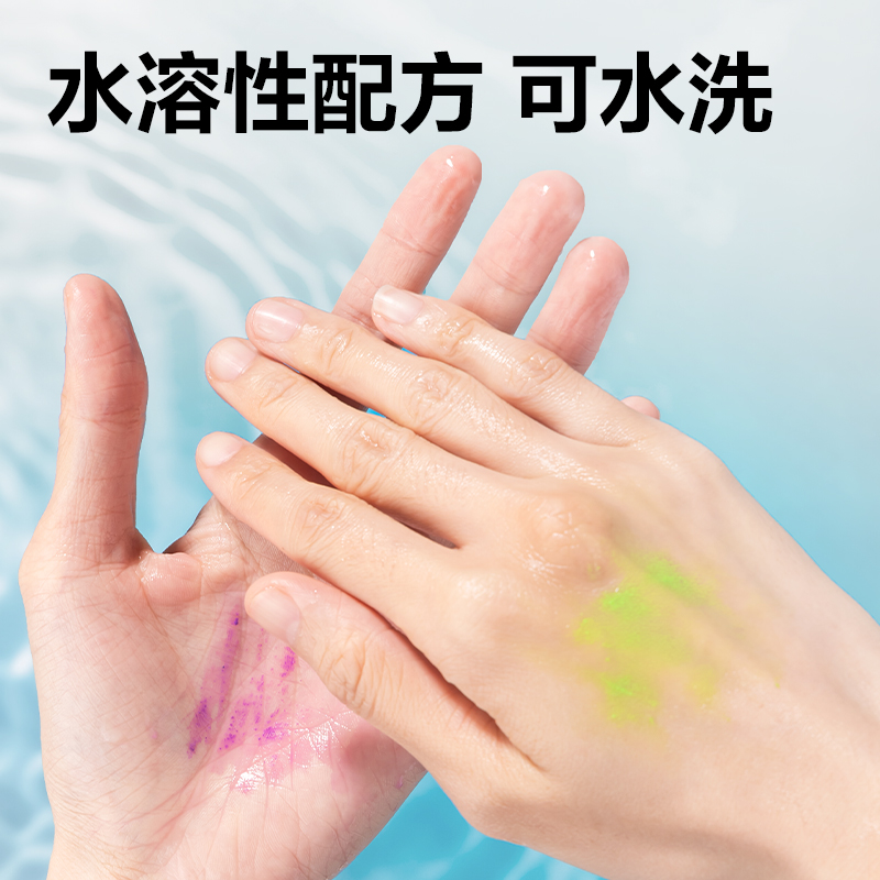 得力HM23-6_6色琺樂圓桿丙烯旋彩棒(混)(6色/盒)