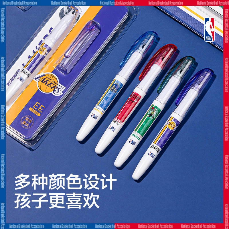 得力SF540NBA直液式學生鋼筆EF暗尖(1筆+1墨囊/卡)(黑)
