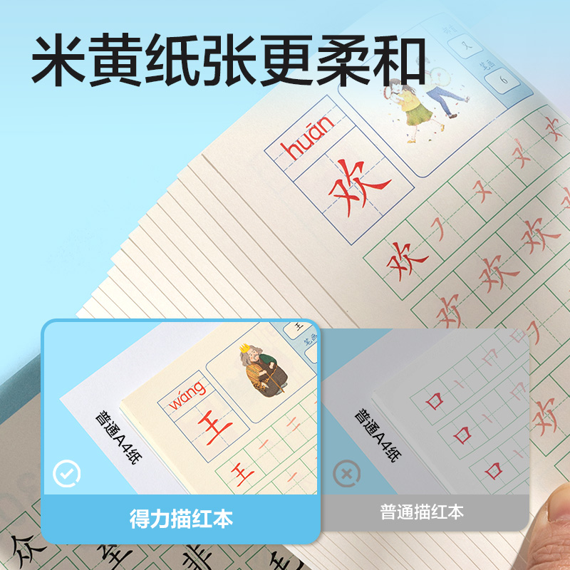 得力HW325-4學(xué)前300字描紅字帖(混)(本)