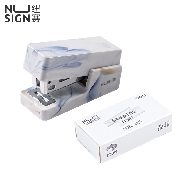 紐賽NS083C訂書(shū)機(jī)(白色)(1臺(tái)訂書(shū)機(jī)+1盒釘)