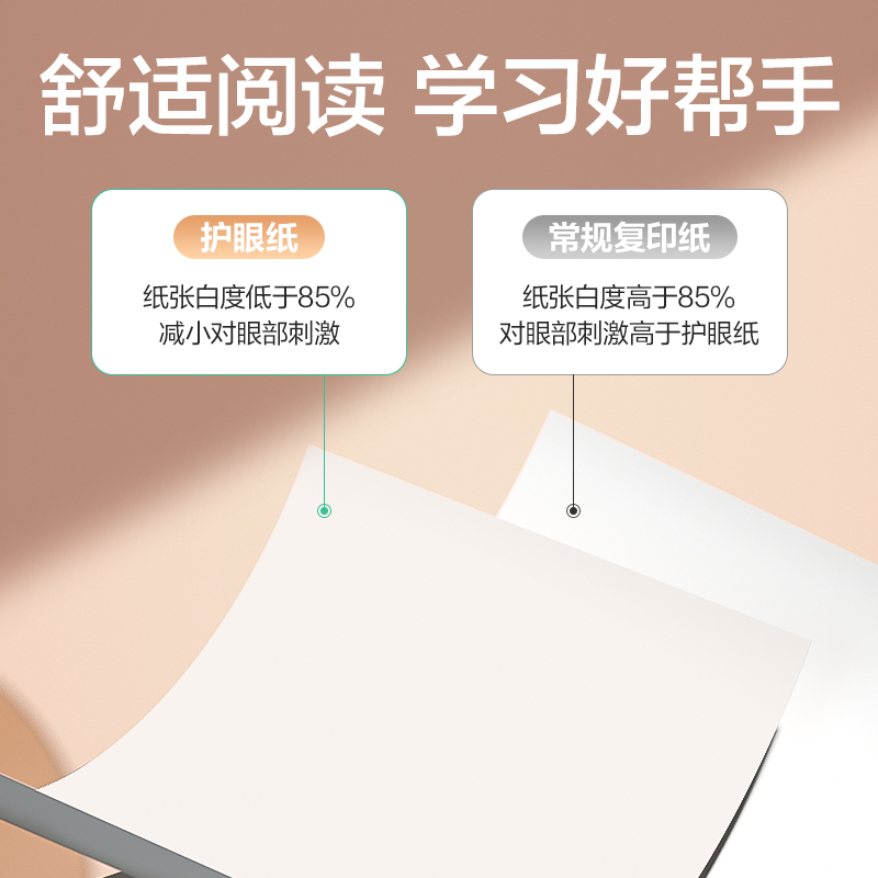 得力ZF6008護眼復印紙A4-70g-5包(混)(包)