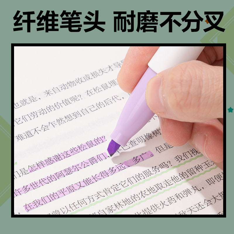 得力SK199間諜過家家柔彩IP熒光筆(混)(4支/盒)