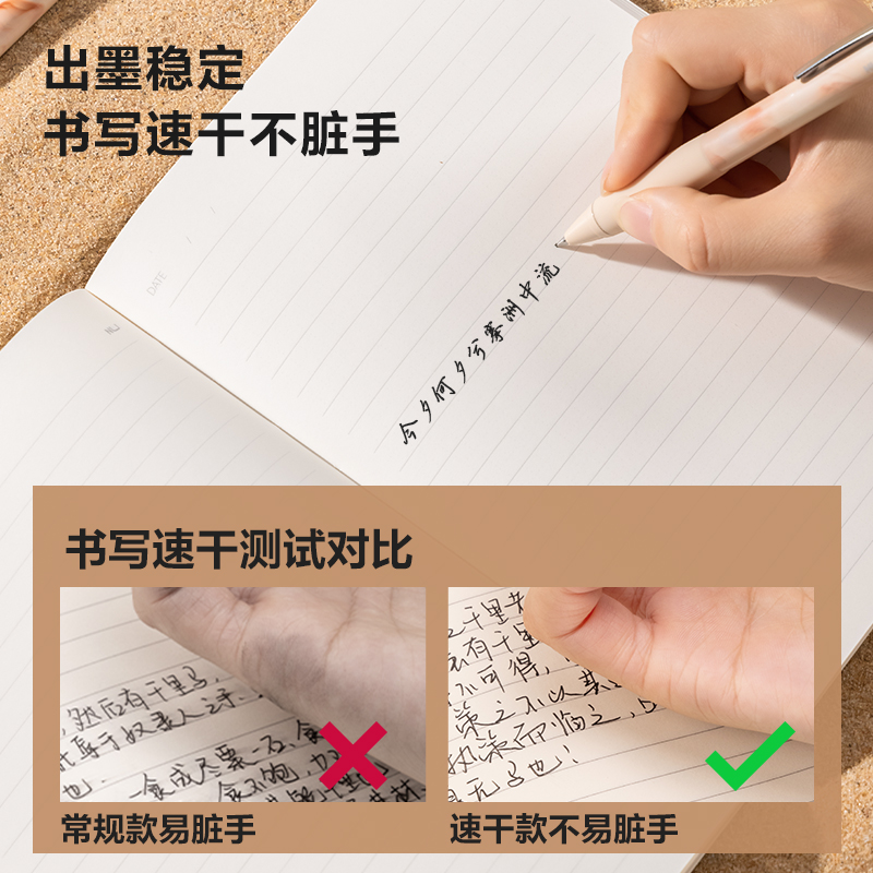 紐賽NS666C速干按動紐賽中性筆0.5mm子彈頭(居巖川)(1支/卡)