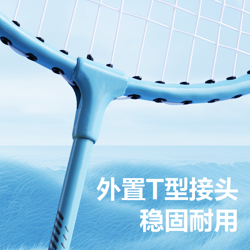 安格耐特FH123鐵分體羽毛球拍(2支/付)(混)(付)