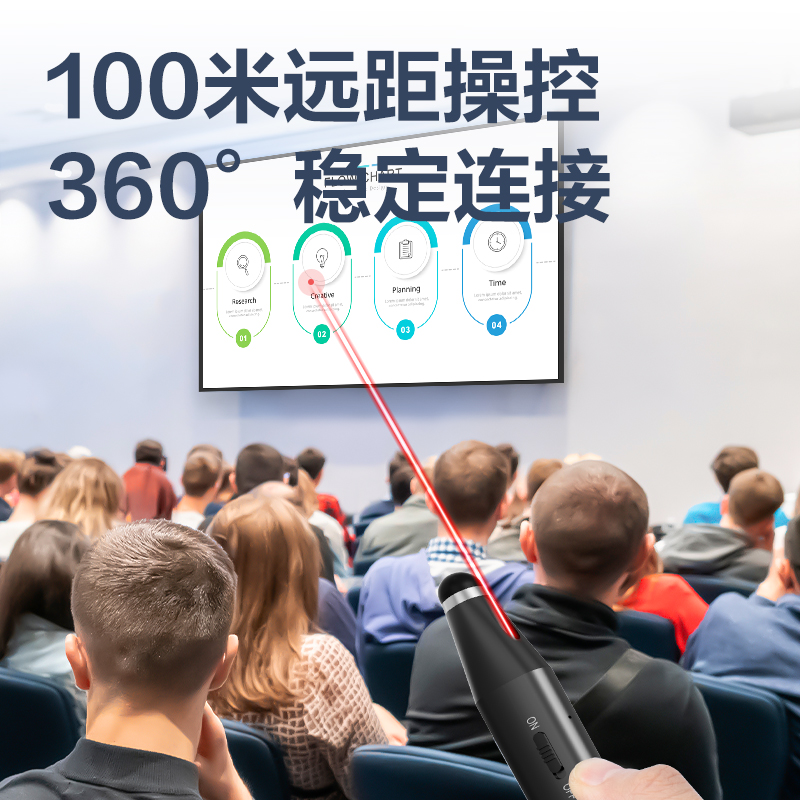得力MA115激光翻頁(yè)筆(深灰)(支)