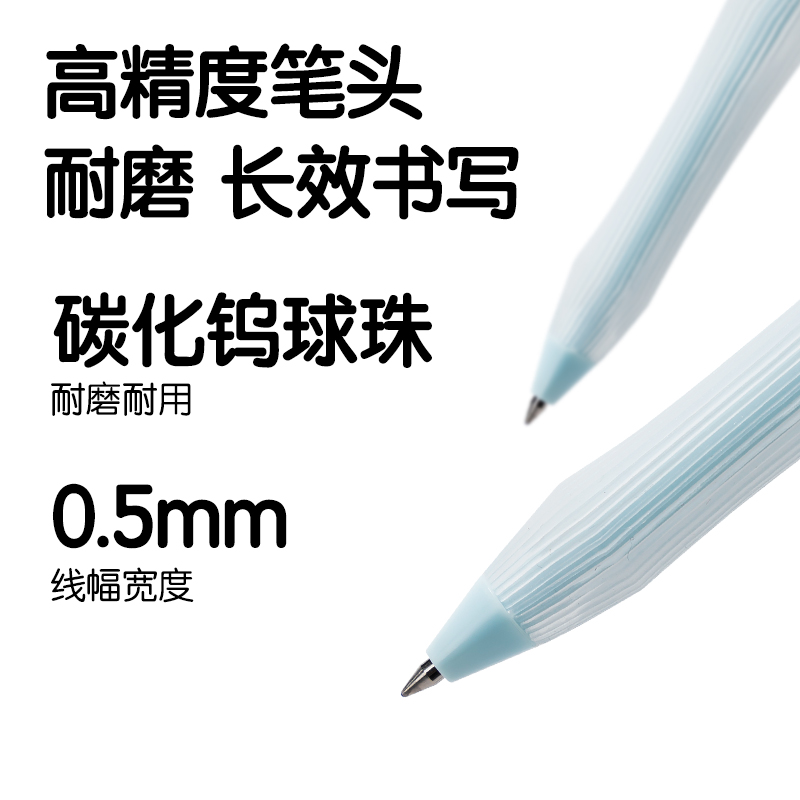 得力SA272小狗日記按動(dòng)可擦中性筆0.5mm子彈頭(晶藍(lán))(支)
