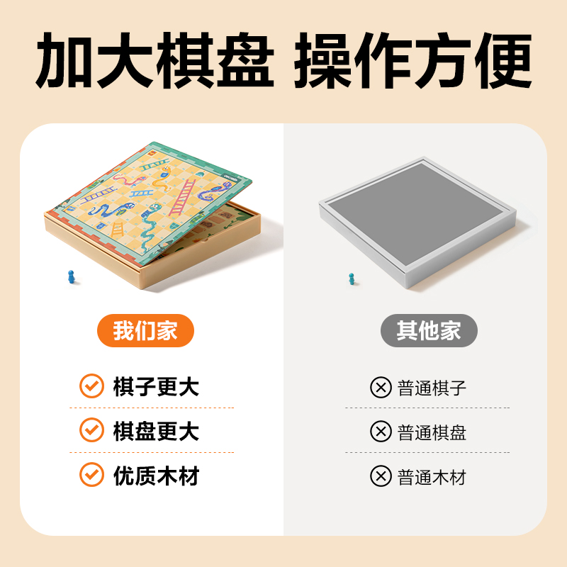 得力YW151多功能游戲棋（4合1）(混)(套)