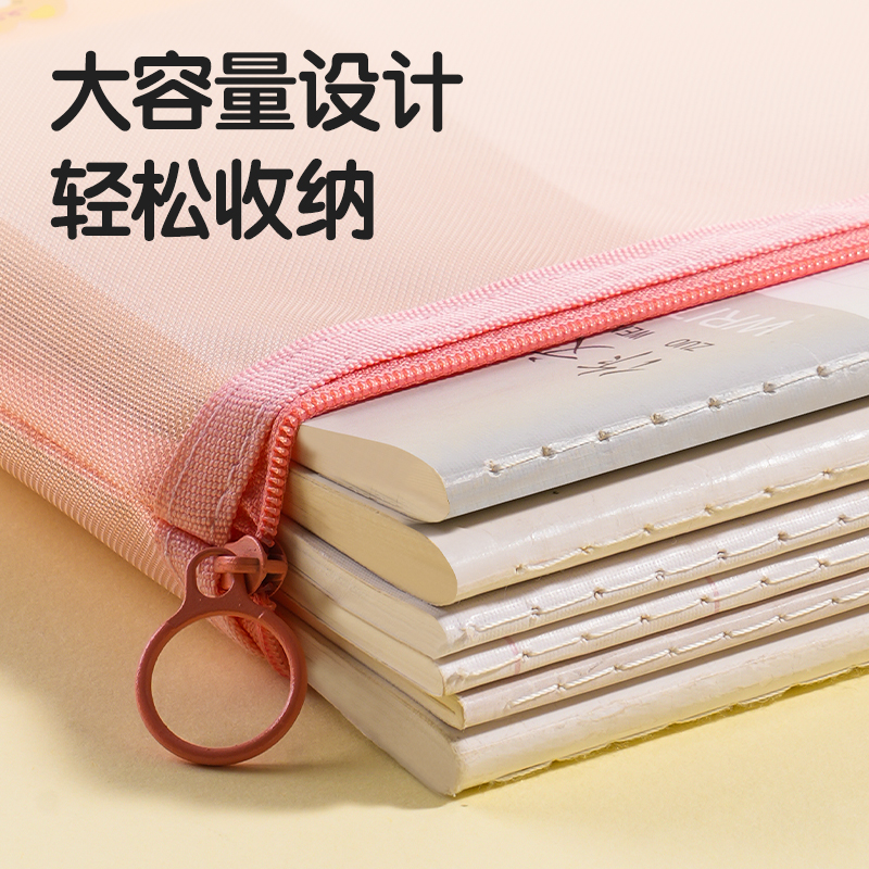 得力BA112A網紗拉鏈袋A5(混)(個)