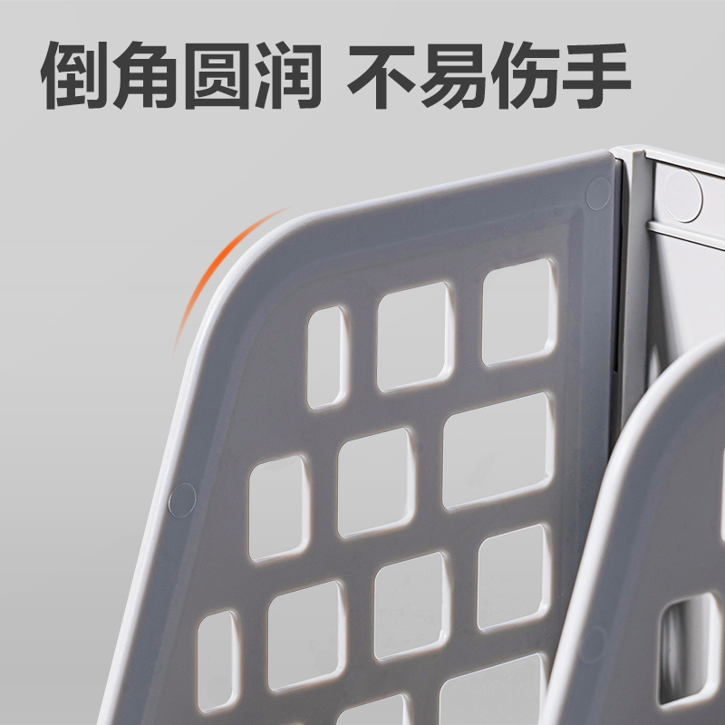 得力PB114四聯(lián)文件框(灰色)(袋)