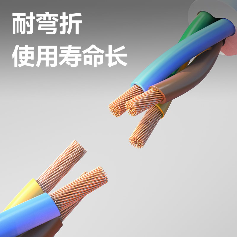 得力LX140(1.8)黑色延長(zhǎng)線插座_2+1_1.8米_PE袋裝(黑)(個(gè))