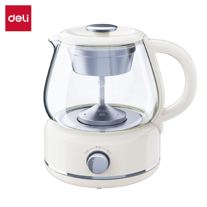 得力LL802-1L煮茶器(米白)(臺)