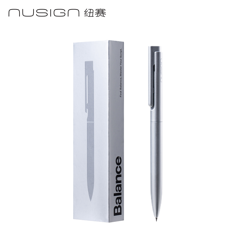 紐賽NS999ES速干按動中性筆0.5mm子彈頭(銀)(1支/盒)