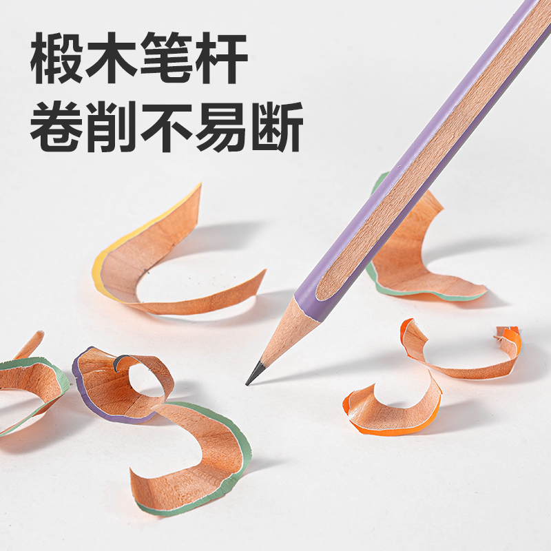 得力HC160-HB圓桿捏捏筆書(shū)寫(xiě)鉛筆HB(混)(10支/盒)