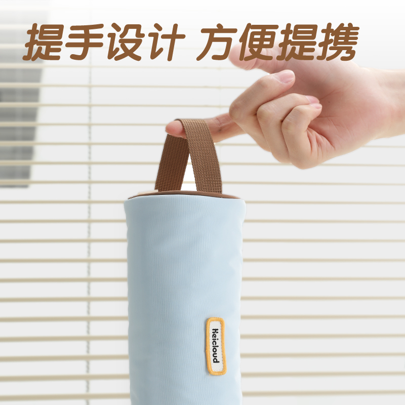 得力BC354綿柔朵朵系列圓桶筆袋(粉)(個)