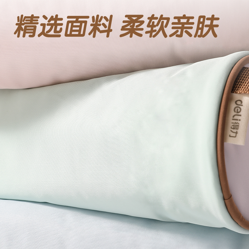 得力BC354綿柔朵朵系列圓桶筆袋(粉)(個)