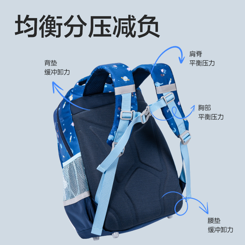 得力BB181看世界去系列超輕游學包(藍)(個)