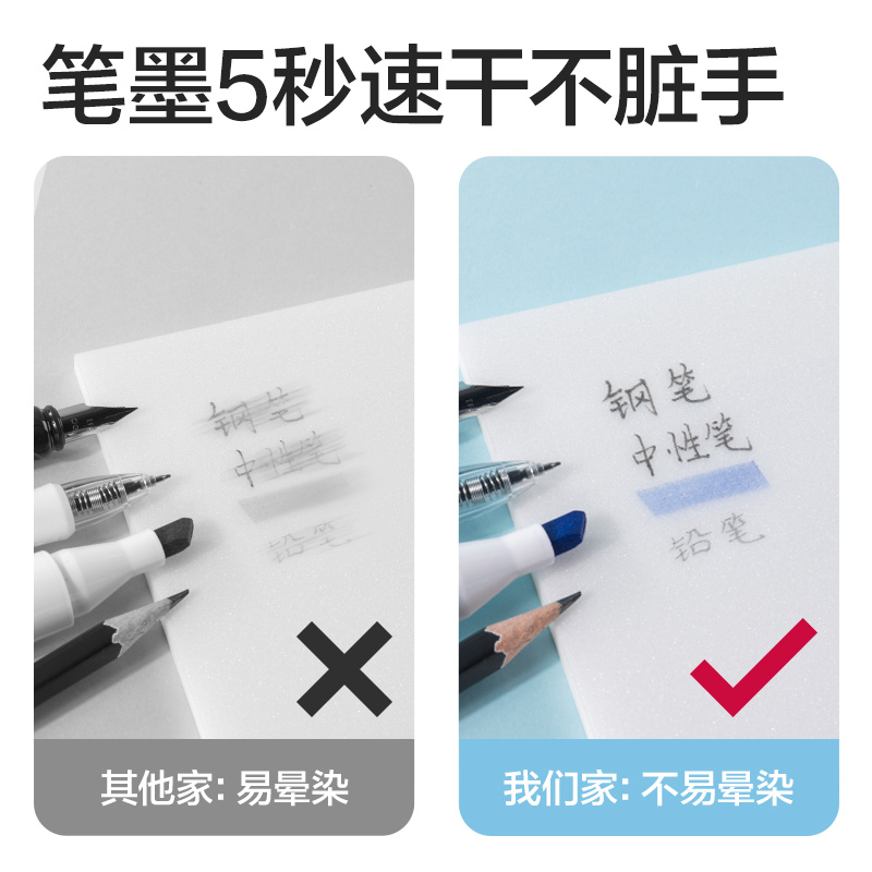 得力BT404刷題記事貼76mm*101mm50張 膜類可書(shū)寫(xiě)(空白)(袋)