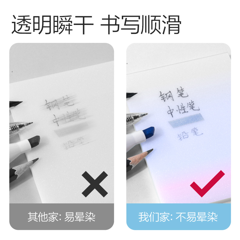得力BT406漸變記事貼76mm*101mm50張 膜類可書寫(混)(袋)