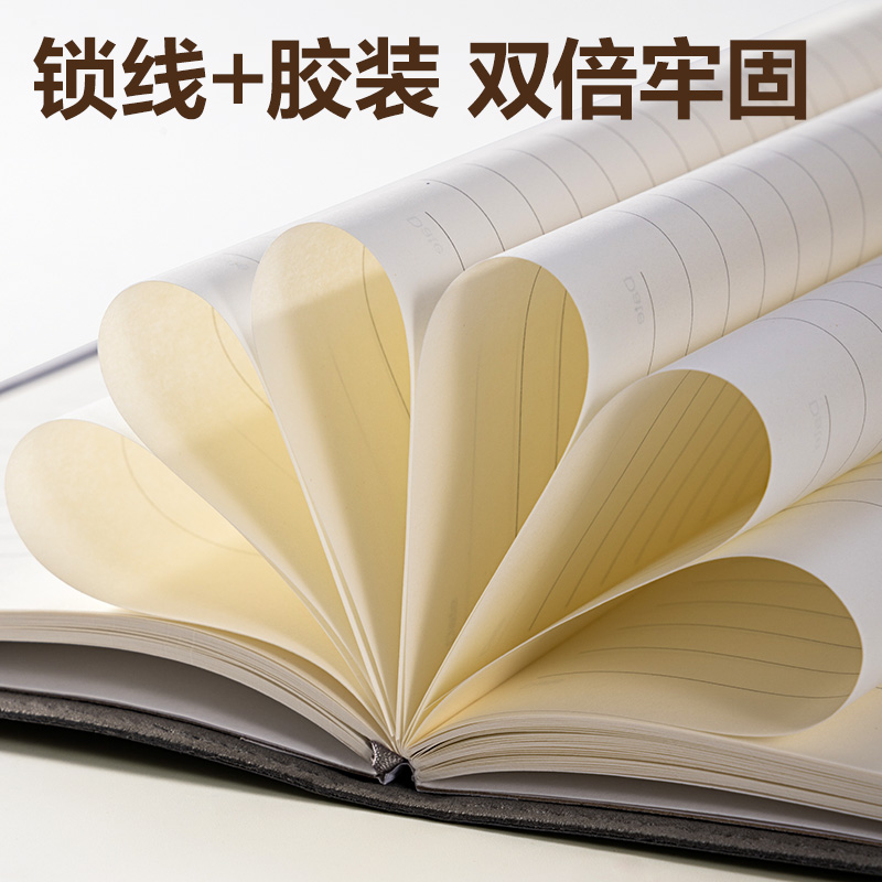 得力BP02皮面本250mm*175mm80張(深藍(lán)色)(本)